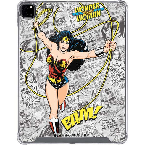 DC Comics Wonder Woman Classic Action Pose iPad Pro 12.9in (2020) Clear Case